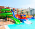 Conveniente combinado de la diapositiva de la piscina de la fibra de vidrio para el parque del agua, hotel, centro turístico